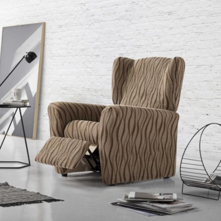 Funda de Sillón Relax Elástica Andromeda Marrón