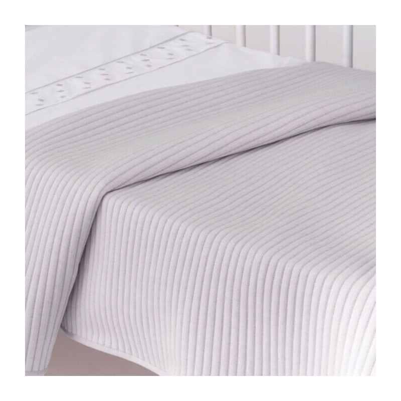 Colcha de verano cuna Jacquard Canale Rosa Colcha de verano cuna Jacquard Canale Rosa