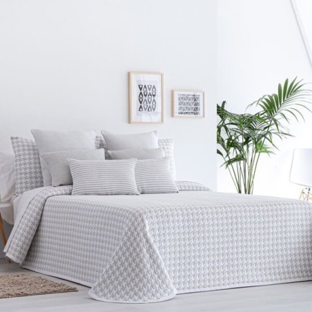 Colcha Jacquard Reversible Charlotte Perla