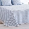 Colcha Jacquard Reversible Charlotte Celeste
