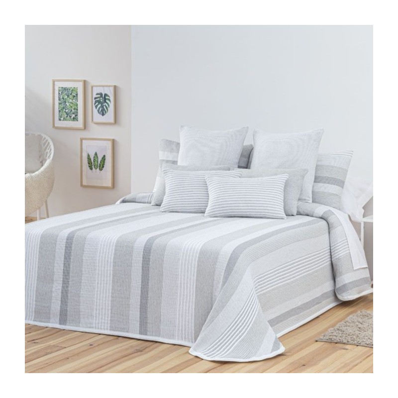 Colcha Jacquard Reversible Belford Perla