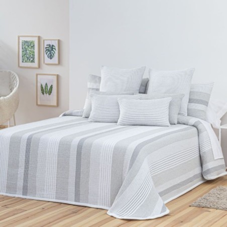 Colcha Jacquard Reversible Belford Perla