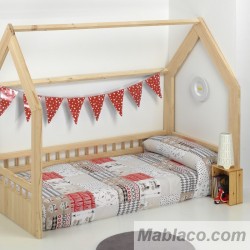Edredón Ajustable Infantiles Indios Beige 100% algodón