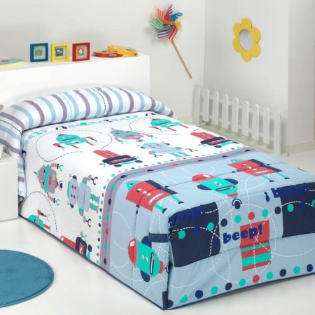 Edredón Comforter Infantil Robots - de cama