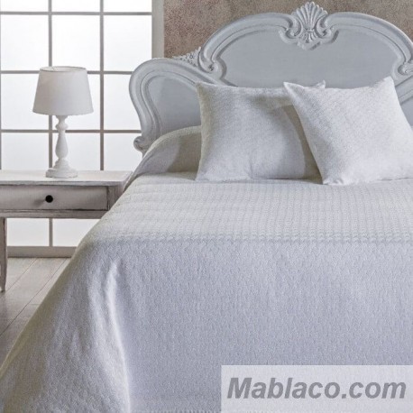 Colcha Jacquard Trenzza Blanco