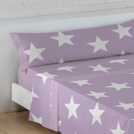 Juego de Sábanas Estrellas Austral Malva - almohada para cama