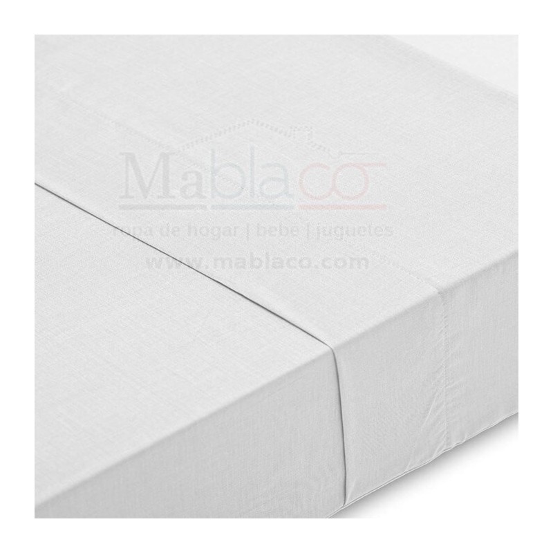 Sábana Encimera Blanco 100% algodón
