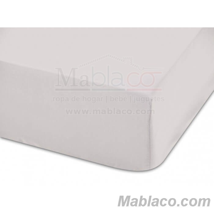 Sábana Bajera Ajustable Lisa Gris Cama 90 Cm - 90x200 Cm, Algodón 200  Hilos. con Ofertas en Carrefour