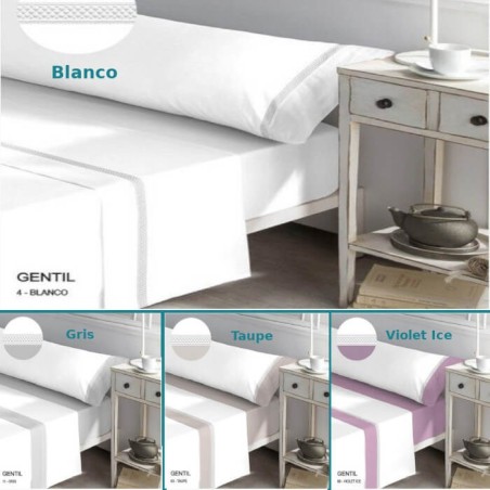 Juego de Sábanas Gentil 100% Algodón 200 hilos