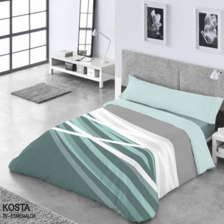Juego Funda Nórdica Reversible Kosta Cama 160 - fundas de almohada