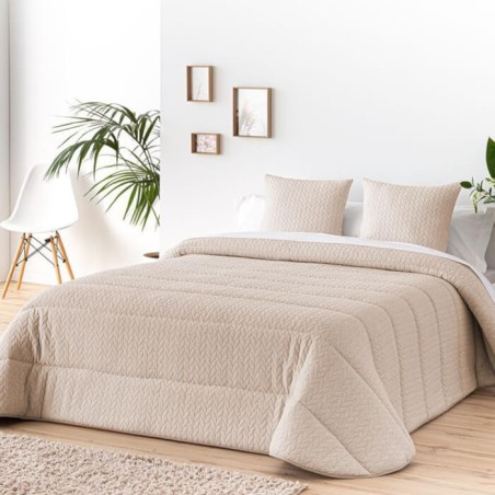 Edredón Comforter Jacquard Espiga Crema