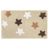 Alfombra de Baño 100% Algodón Estrellas Star Beige