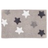 Alfombra de Baño 100% Algodón Estrellas Star Perla