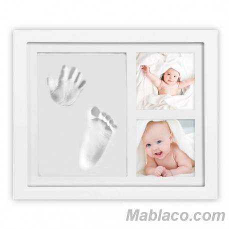 Marco de fotos con 2 huellas bebé n1 Interbaby