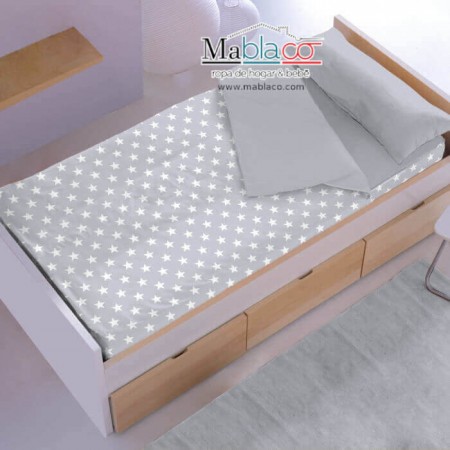 Saco Nórdico Invierno Bebé Estrellas Blancas - de cama