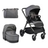 Carrito de bebé Macan 2 en 1 gris conjunto completo Carrito de bebé Macan 2 en 1 gris conjunto completo
