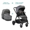 Capazo rígido + silla de paseo convertible en capazo Macan gris Capazo rígido + silla de paseo convertible en capazo Macan gris