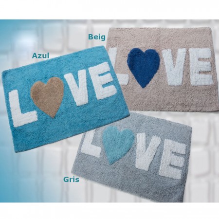 Alfombra de Baño 100% Algodón Love 2 - alfombras