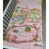 Manta bebe cuna Osito - Vaca 110 x 130 Rosa