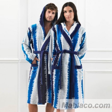 Albornoz Adulto Terciopelo Algodón 500 gr Pacifico Unisex Ajuar