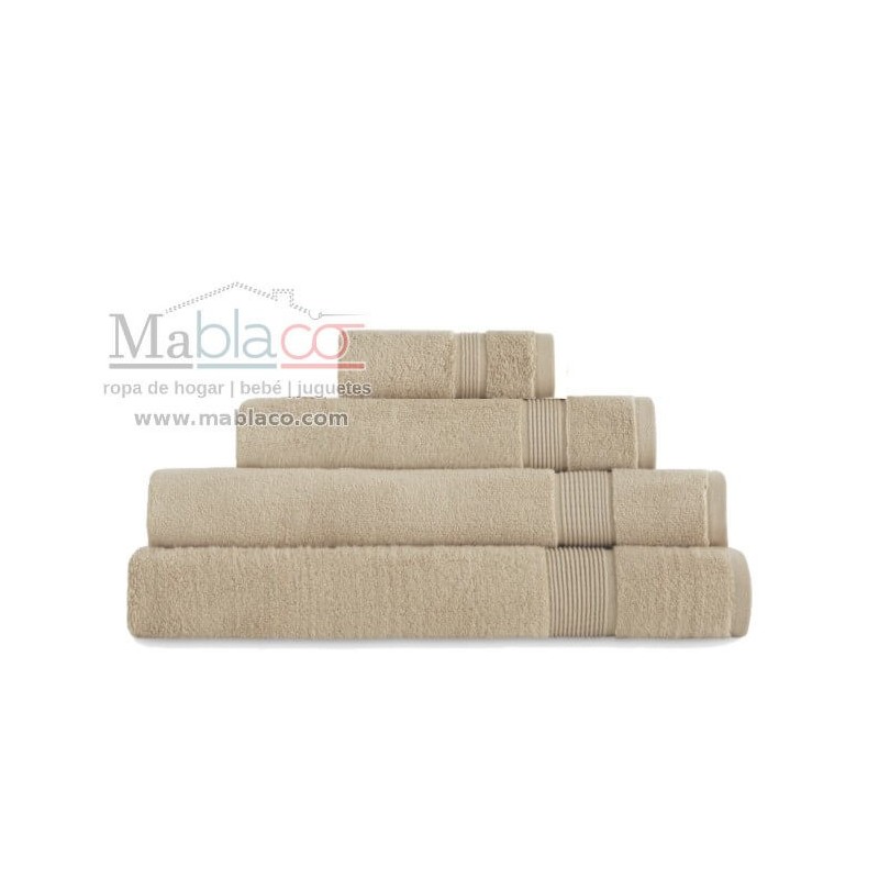 Toallas Lavabo 600gr 100% Algodón Gamma 50x100 Beige