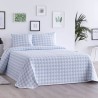 Colcha Jacquard Reversible Lenzo Celeste