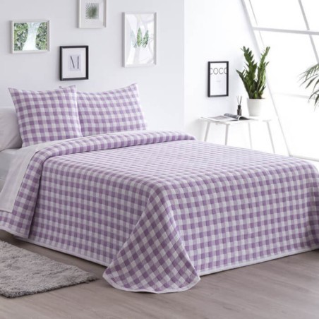 Colcha Jacquard Reversible Lenzo Lila