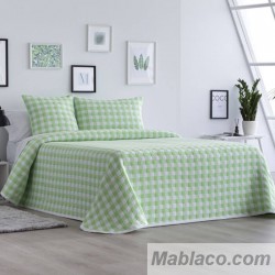 Colcha Jacquard Reversible Lenzo Verde