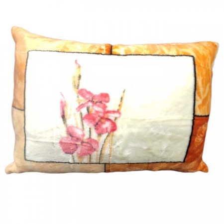 Cojín Terciopelo Tulipan Naranja 50x70 Royal - relleno de