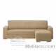 Chaise Longue Elástica Teide Brazo Corto Beige Derecho