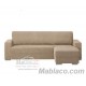 Chaise Longue Elástica Teide Brazo Corto Derecho Lino