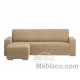 Chaise Longue Elástica Teide Brazo Corto Beige Izquierdo