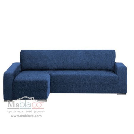 Funda Sofá Chaise Longue Teide Brazo Largo Izquierdo Azul