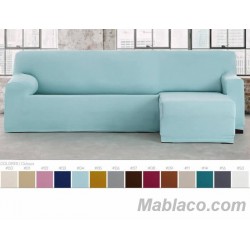 Funda Sofá Chaise Longue Lycra Bielástica Corto Bronx 14 colores 