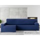 Funda Sofá Chaise Longue Lycra Bielástica Bronx Azul Marino Izquierdo
