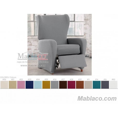 Funda de Sillón Relax Lycra Bielástica Bronx 14 colores