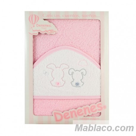 Capa de Baño Conejos Rosa