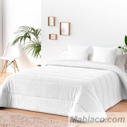 Edredón Comforter Jacquard Espiga Blanco