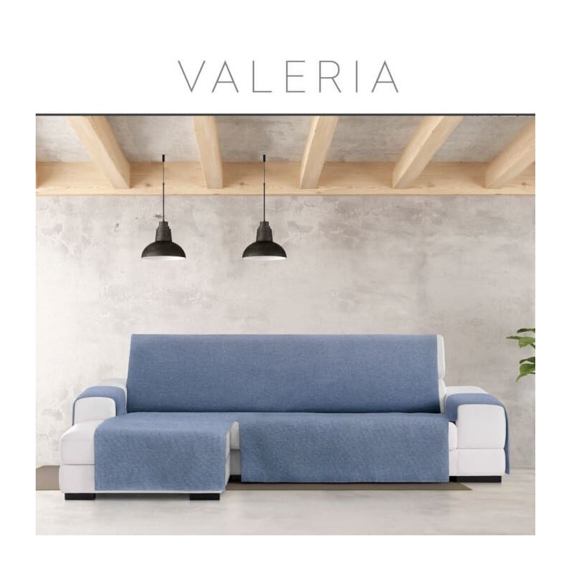 Cubre Chaise Longue Valeria Izquierda Azul