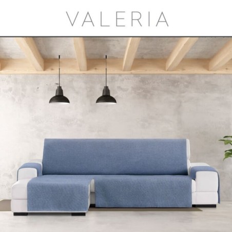 Cubre Chaise Longue Valeria Izquierda Azul