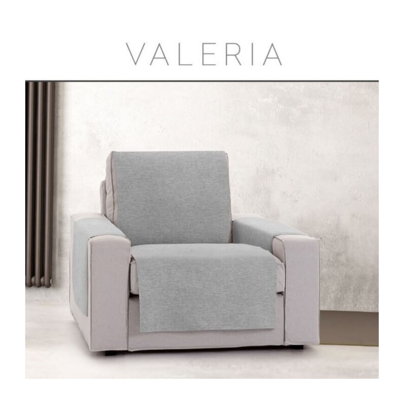 Cubre Sofá Jacquard Valeria 1 plaza Gris
