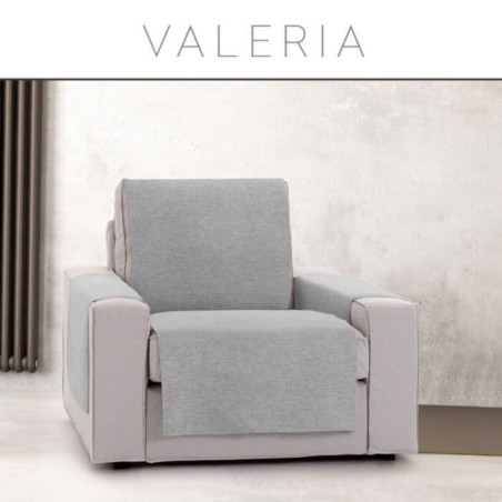 Cubre Sofá Jacquard Valeria 1 plaza Gris