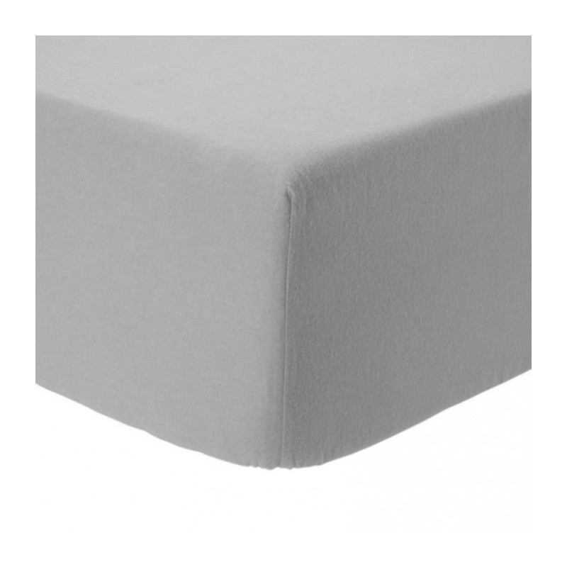 Sábanas Bajeras Franela de Algodón Ajustables Gris Sábanas Bajeras Franela de Algodón Ajustables Gris