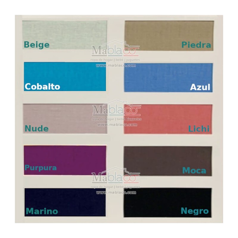 Sábanas Encimeras lisas