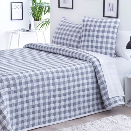 Colcha Jacquard Reversible Lenzo Marino Barcelo