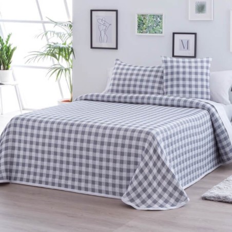 Colcha Jacquard Reversible Lenzo Marino Barcelo