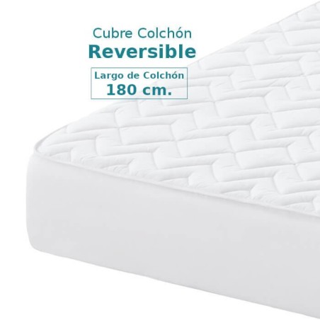 Cubre Colchón Reversible Nube Belnou Largo Colchón 180 cm
