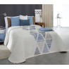 Colcha Jacquard Reversible Lynch Azul Anverso Colcha Jacquard Reversible Lynch Azul Anverso