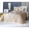 Colcha Jacquard Reversible Lynch Beige Reverso
