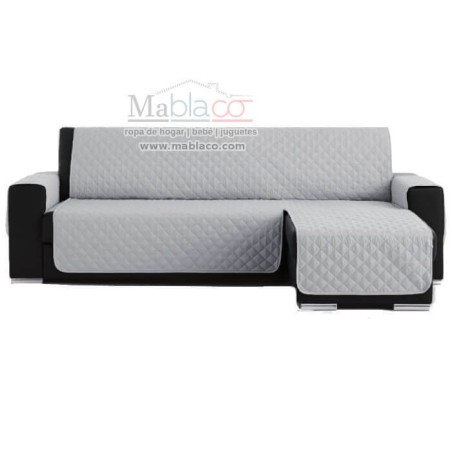 Cubre Chaise Longue Couch Cover Gris Claro